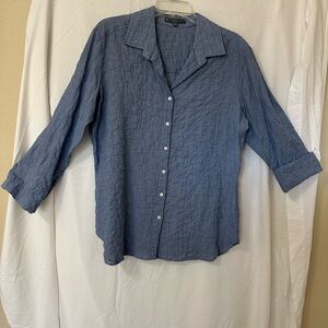 Elliott Lauren Blue Button Down Shirt